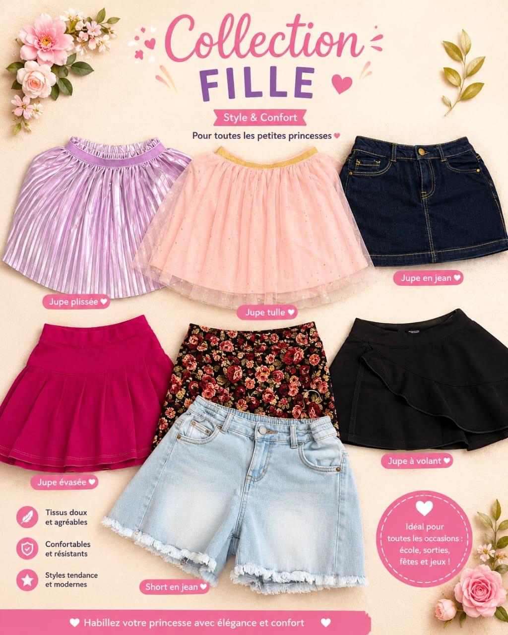 ✨Jupes fille 7 à 12ans ✨