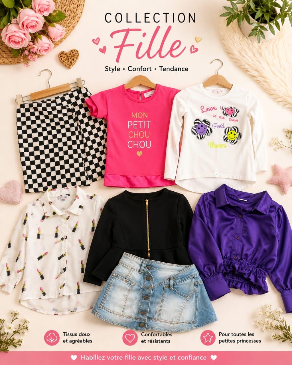 Collection fille 7 à 12ans
