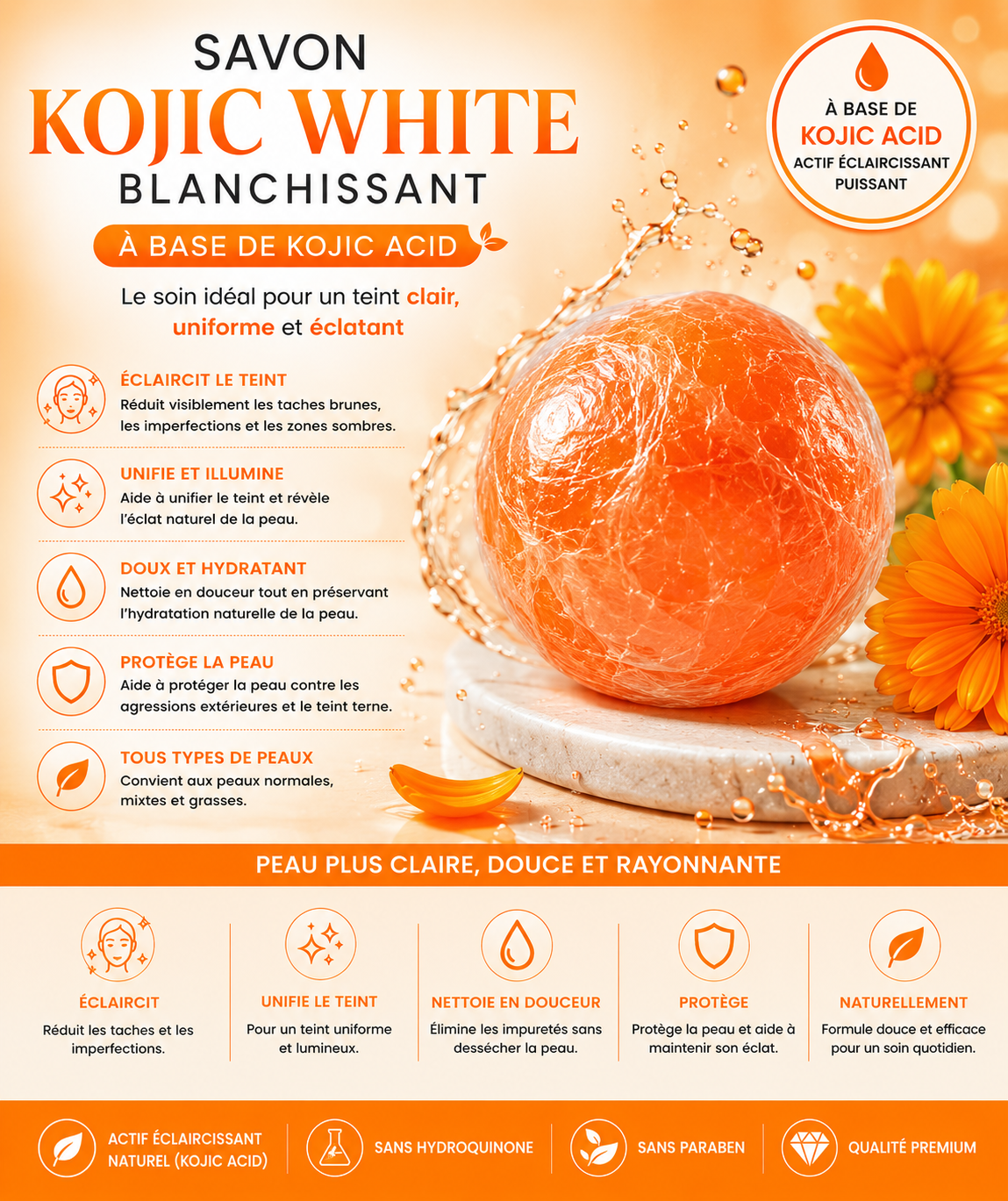 Savon visage Kojic  White