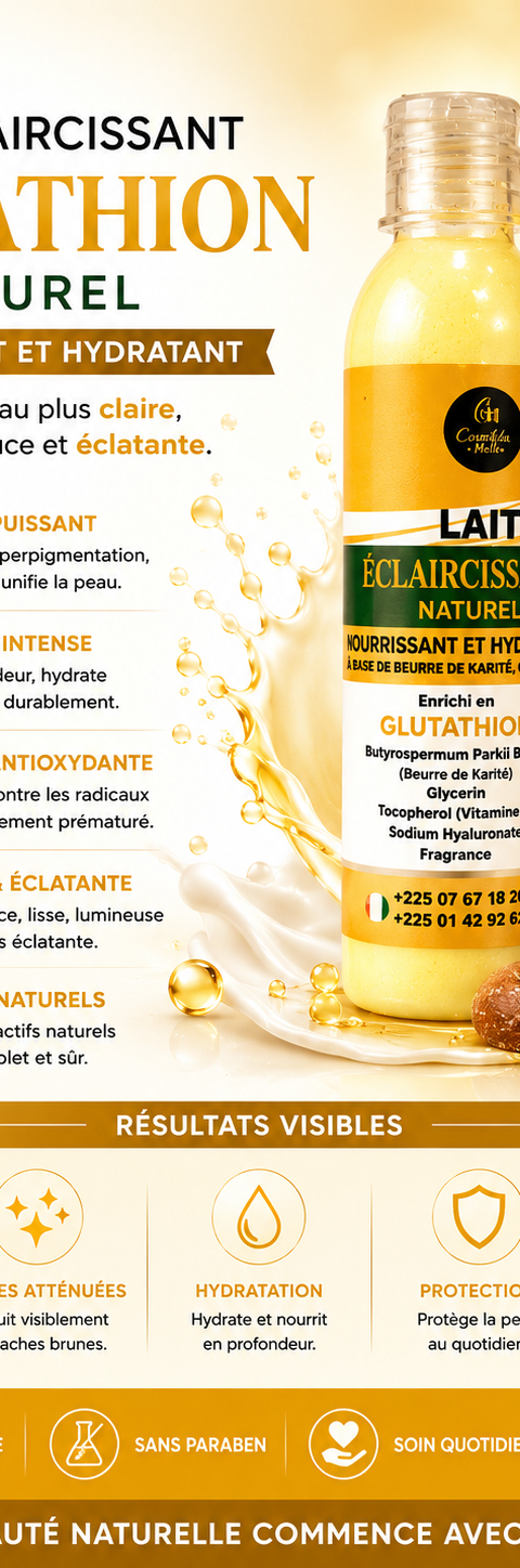 Lait Éclaircissant au glutathion