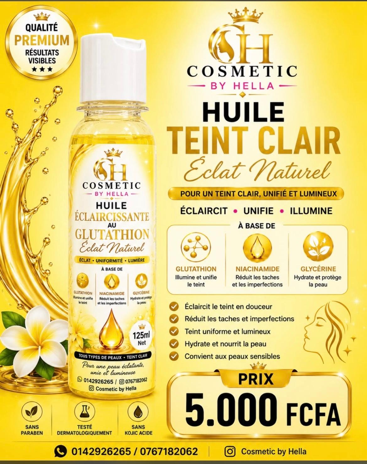 Huile éclaircissante éclat