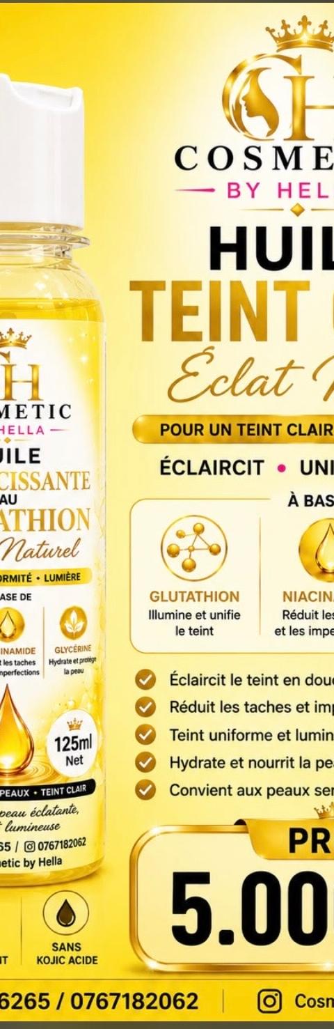 Huile éclaircissante éclat